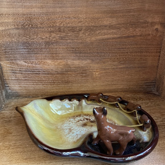 Vintage Ashtray-“new” Dead Stock ☠️ Boxer Dog Mama wi a bunch of lil puppies 🐶 - Picture 5 of 6